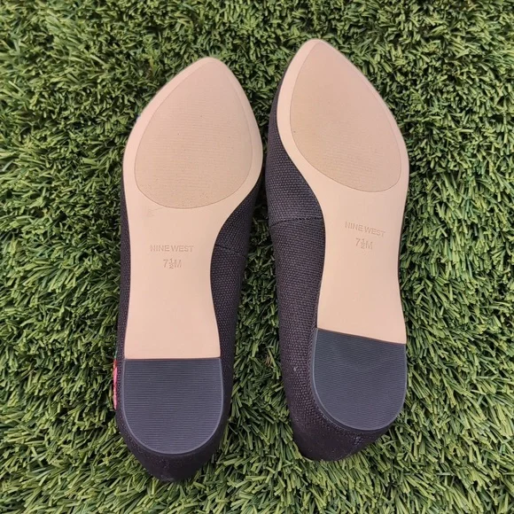 NEW Nine West Floral Embroidered Speak Up Flats - Picture 6 of 8